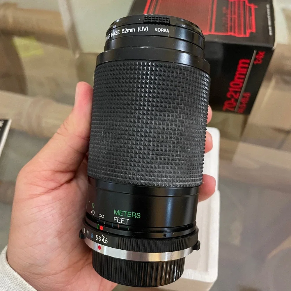 Vivitar 70-210mm f4.5-5.6 Macro Zoom Lens for Olympus O/OM Mount with Box 217180